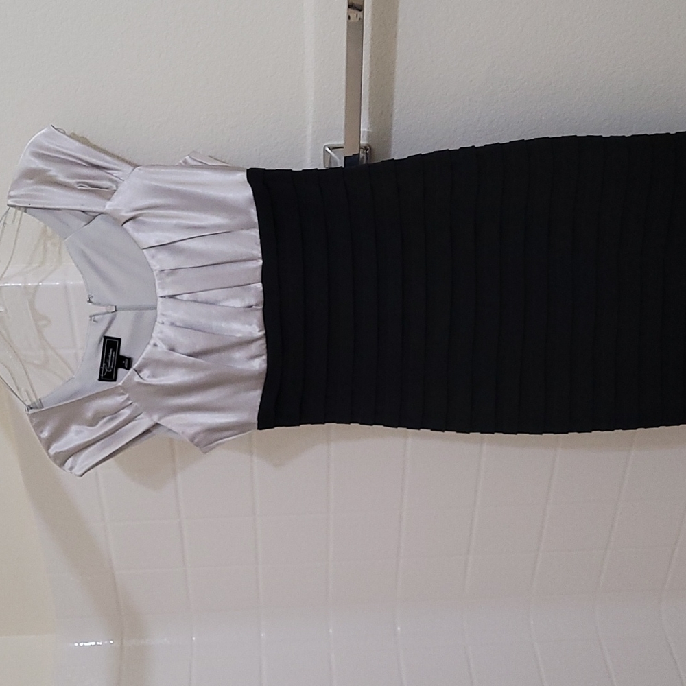 Black and silver dress